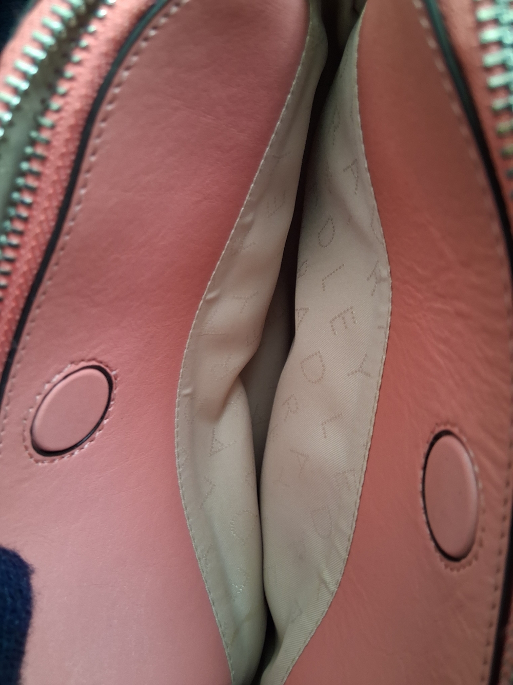 RADLEY LONDON Coral-Pink Leather Crossbody Bag - Picture 10 of 16